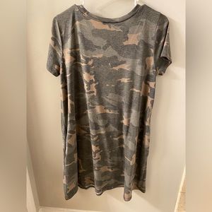 Camo maxi dress pink lily